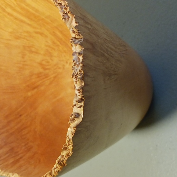 Box Elder Wood Bowl Hand Carved One-of-a-kind #eshopchicago Wooden Turned Art - Picture 4 of 7